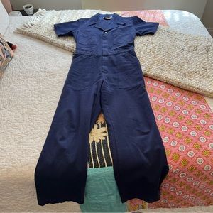 Big Bud Press Short Sleeve Jumpsuit navy blue L